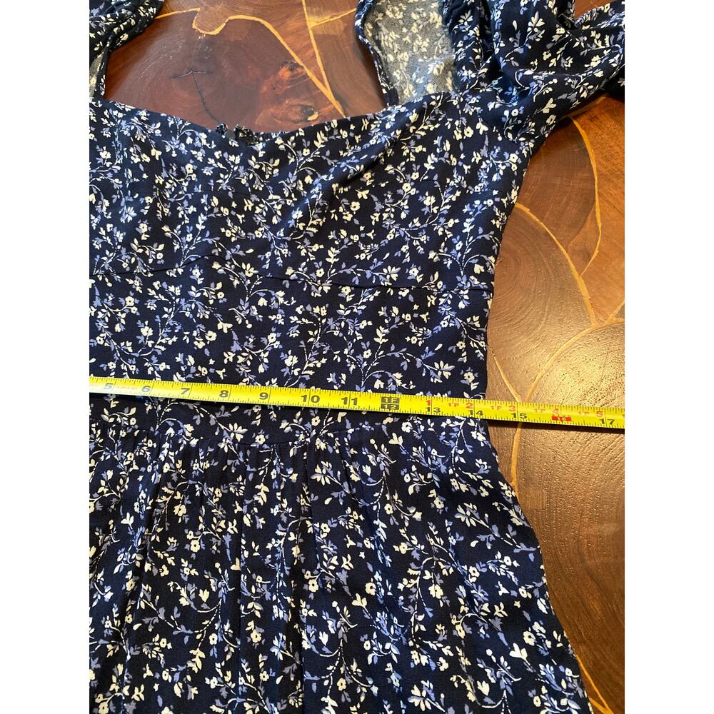 Reformation Inori Midi Floral Dress in Twilight SZ 8 - Picture 10 of 11
